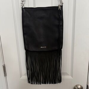 Rebecca Minkoff Black Fringe Leather Crossbody